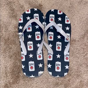 Miller Lite sandals size 10.5 men’s